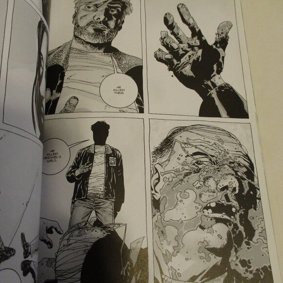 Walking Dead TPB Volume 3 Black White Purple Death Zombie Fighting Comic Book - Picture 11 of 12